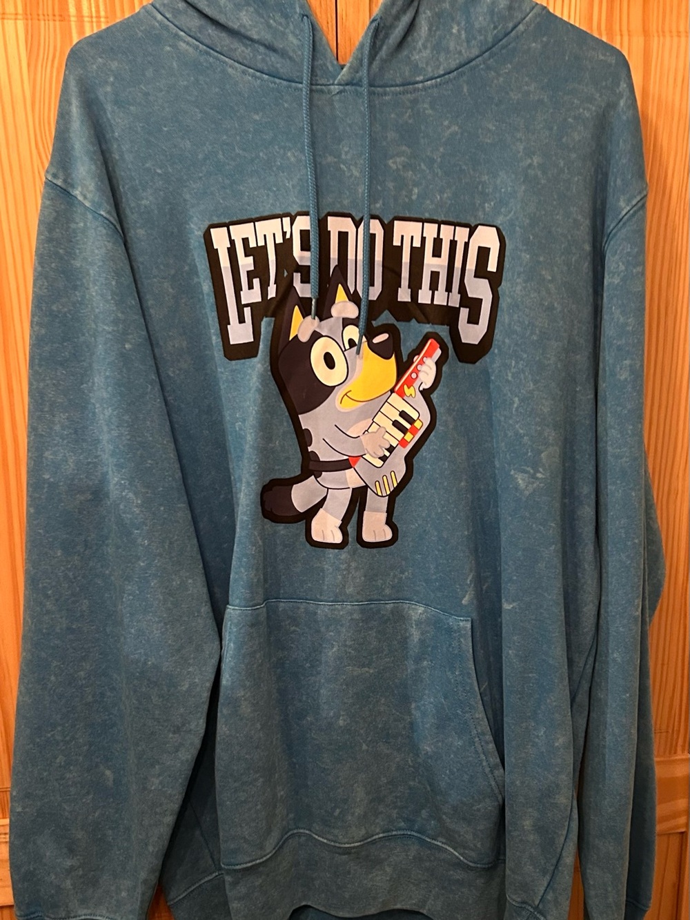 Bluey Graphic Hoodie with 'Let's Do This' Slogan